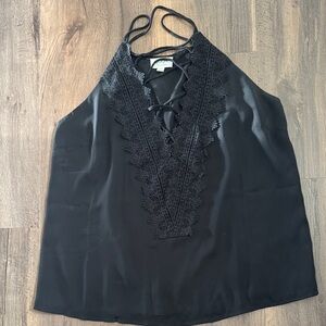 Apricot Lane Boutique Black Lace V-Neck Blouse
